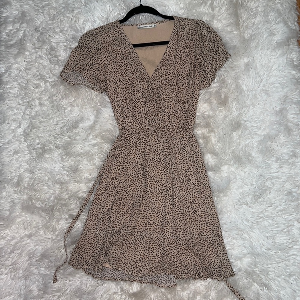 Cheeta Pattern A&F Wrap Dress